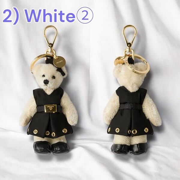 ギフトに プラダ 偽物 メタルリング付 Teddy バッグチャーム
