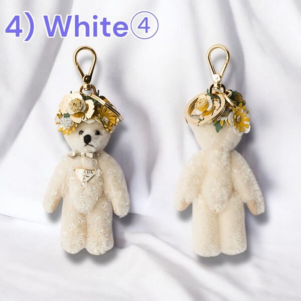 ギフトに プラダ 偽物 メタルリング付 Teddy バッグチャーム