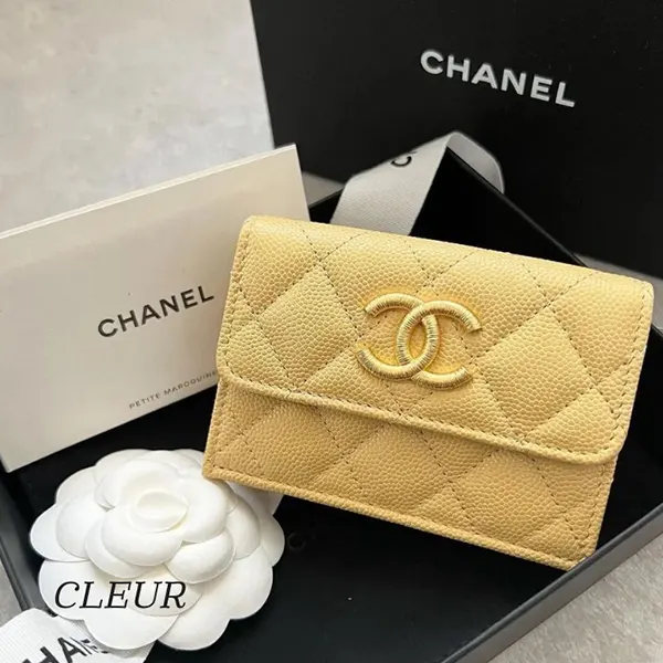 CHANEL ♡ 限定色 人気 三つ折り 財布 ウォレット ブラウン 新品未使用