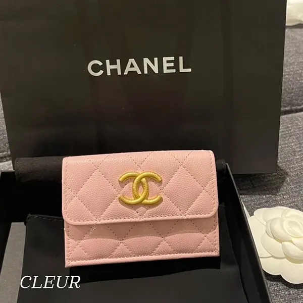 CHANEL ♡ 限定色 人気 三つ折り 財布 ウォレット ブラウン 新品未使用
