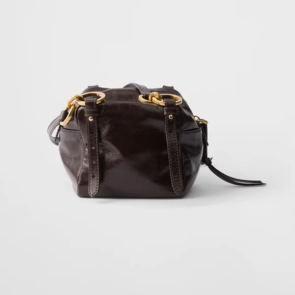 速達発送プラダ 並行輸入品 Dangle レザー トップハンドル ミニバッグ