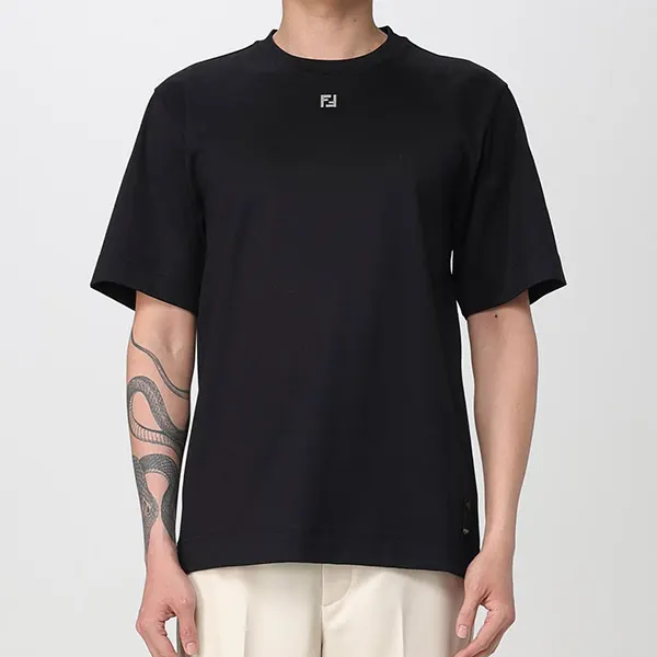限定希少☆フェンディ FFロゴ コットン Tシャツ スーパーコピー