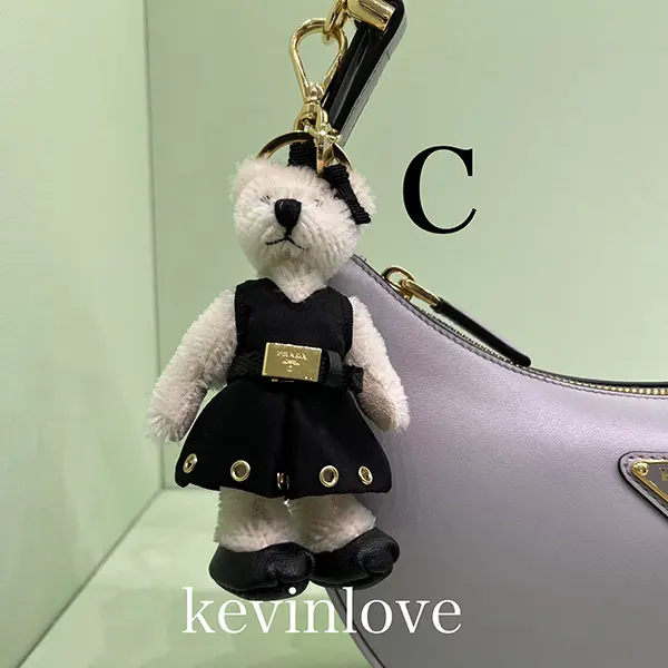 プラダ コピー メタルリング付 Teddy バッグチャーム