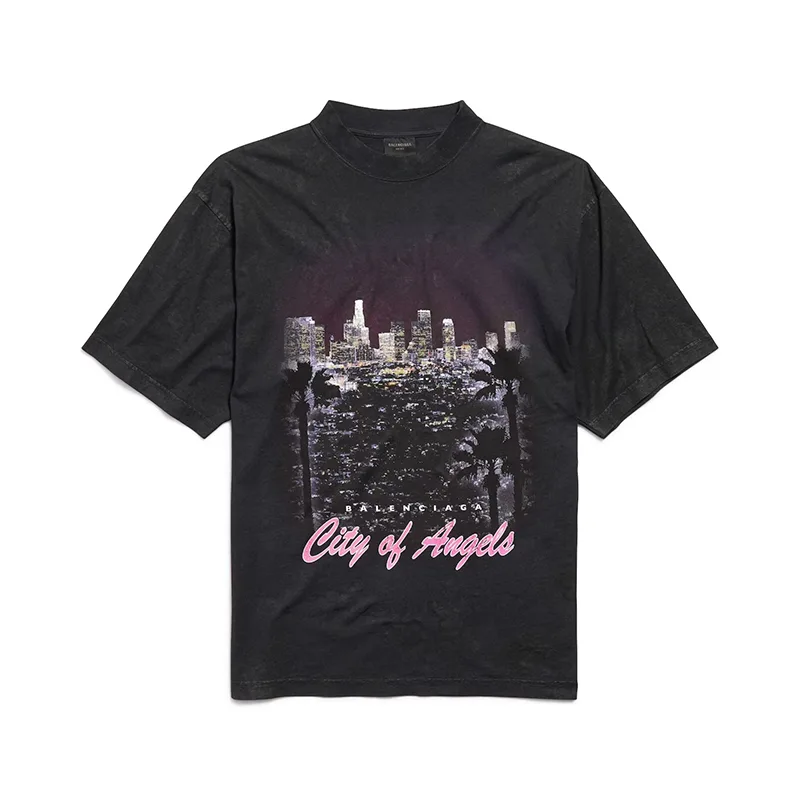 バレンシアガ CITY OF ANGELS Tシャツ ミディアム フィット パロディ 2