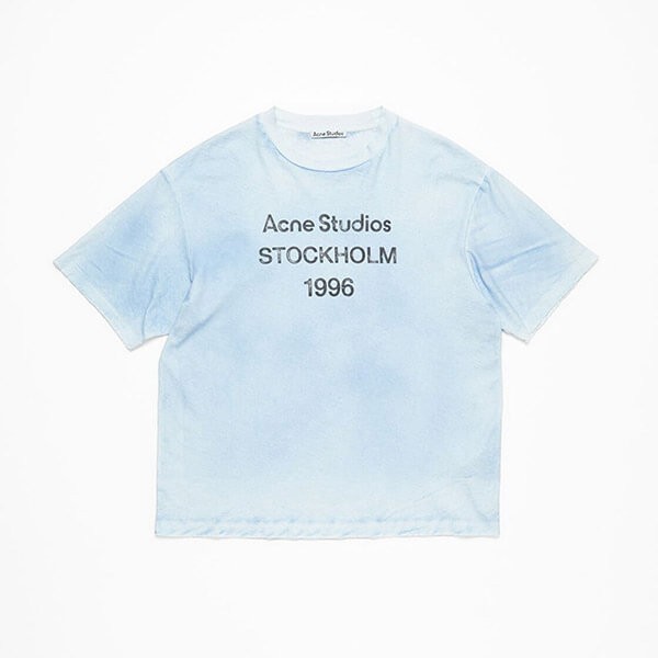 アクネストゥディオス アクネ Tシャツ 偽物 ロゴTシャツ リラックス