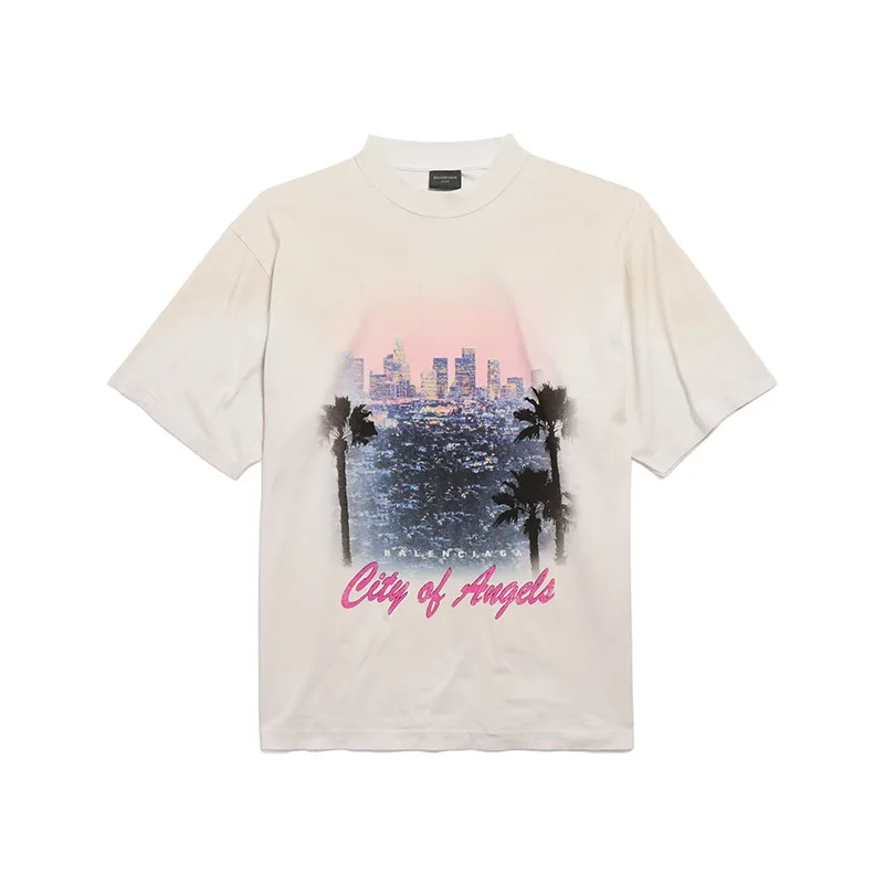 バレンシアガ CITY OF ANGELS Tシャツ ミディアム フィット パロディ 2