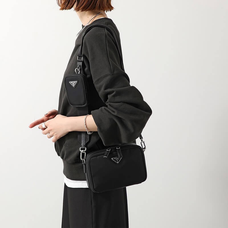プラダ スーパーコピー ショルダーバッグ Re-Nylon xサフィアーノ