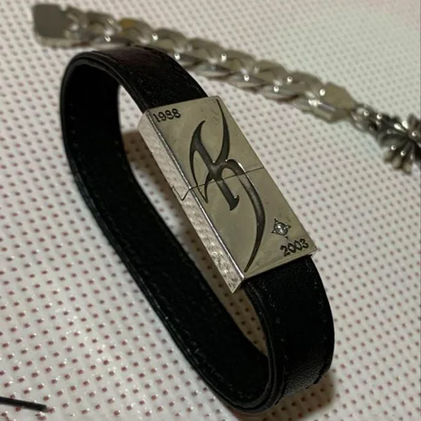 氷室京介 × クロムハーツ（ダイヤ入り）シルバーブレスレット