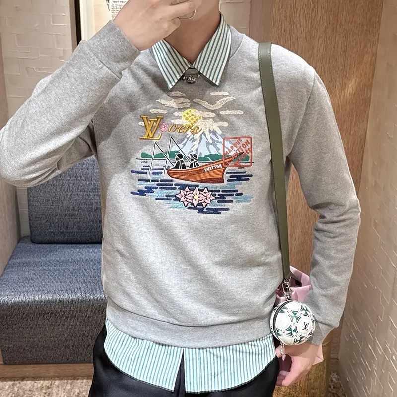 数量限定版！ルイヴィトン パロディ NIGOコラボ 刺繍 スウェット