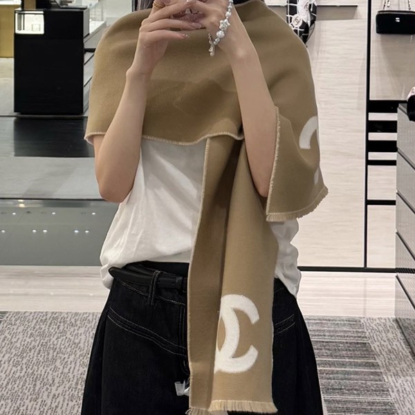 一生使える♡2wayで楽しむ秋冬定番】シャネル マフラー コピー AAB207