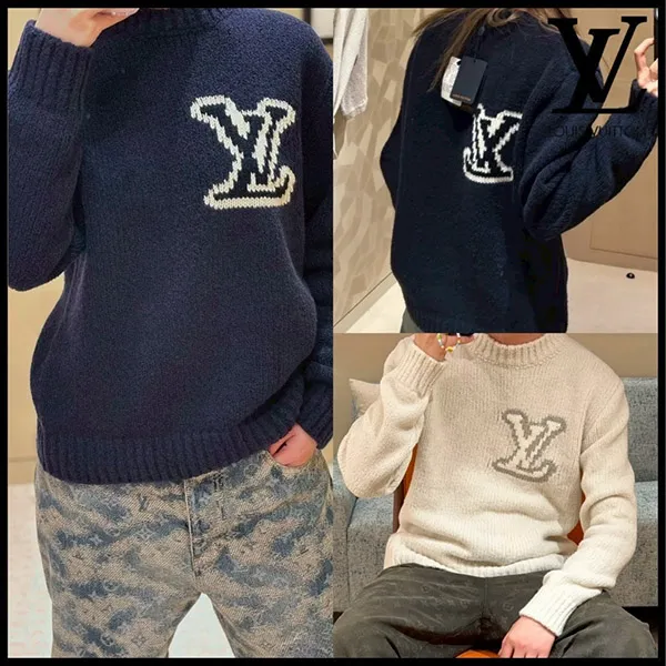 上品でモダンなロゴ使い】ルイヴィトン クールネックセーター 偽物 LV