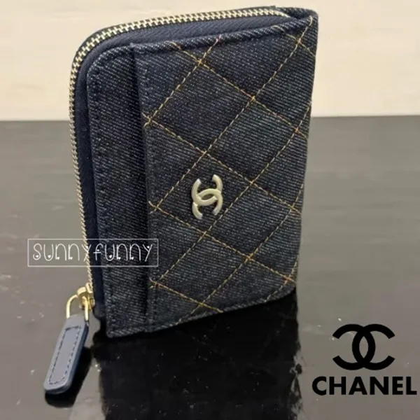 シャネル フラグメントケース N級品 ミニ財布 デニム AP4893 B10583