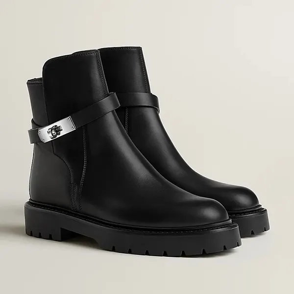 エルメス Bottines Jeff ジェフアンクルブーツ H252122Z-スーパー