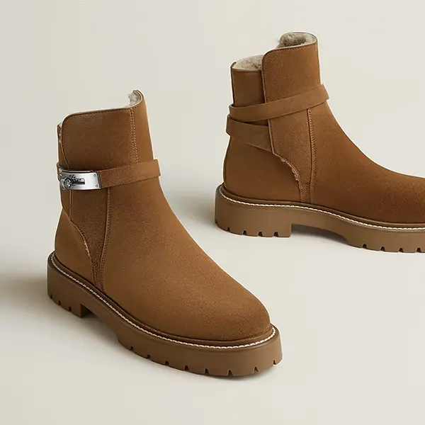 エルメス Bottines Jeff ジェフアンクルブーツ H252122Z-スーパー