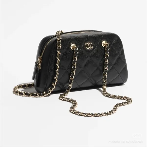 CHANEL ゴールド モカシンとクラッチバッグ 38 小さくて大容量◇シャネル チェーン ラウンド クラッチ バッグ AP5092
