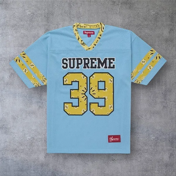 r*k様 シュプリーム バンダナ フットボール ジャージ SUPREME ブラッ