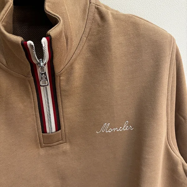 すぐ届☆【モンクレール】ハーフジップ スウェット N級品 Navy