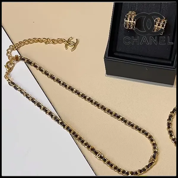 先取り！シャネル レザーチェーンネックレス ABH129 B23469-スーパー