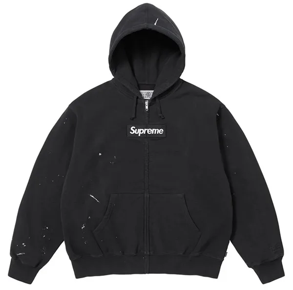 シュプリームマルジェラパーカー 先取り！シュプリーム x MM6 メゾンマルジェラ☆ Box Logo パーカー 全