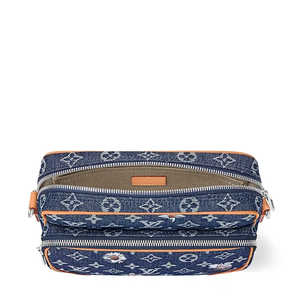 ルイヴィトン*LV*Nil フローラル コピー モノグラム デニム ショルダー