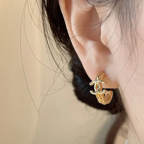 シャネル フープピアス ゴールド CCロゴ ABH190 B23685 U8103-スーパー