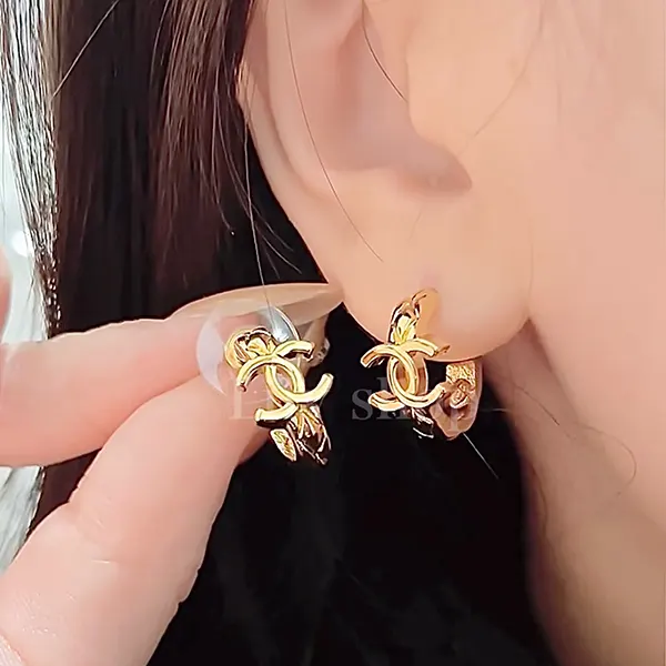 シャネル フープピアス ゴールド CCロゴ ABH190 B23685 U8103-スーパー