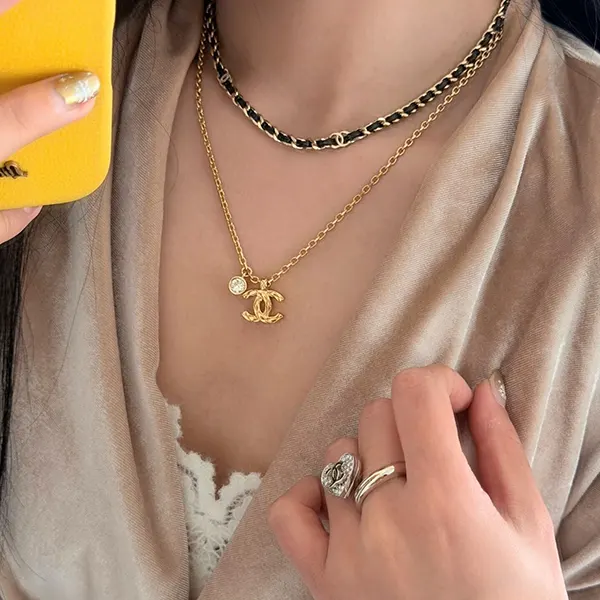 先取り！シャネル レザーチェーンネックレス ABH129 B23469-スーパー