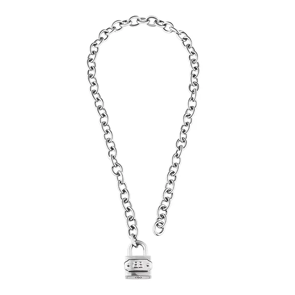 バレンシアガ】BB PADLOCK パドロック ロゴ チェーン ネックレス