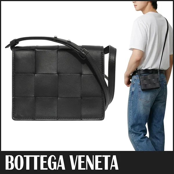 【スーパーコピー】BottegaVeneta レザー ショルダーバッグ ブラック ボッテガヴェネタ スーパーコピー N級品専門店｜イントレチャート厳選