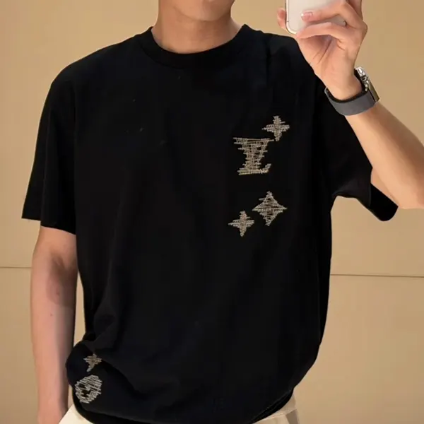 ルイヴィトン エンブロイダリーシグネチャーTシャツ 1AK7FX-スーパー