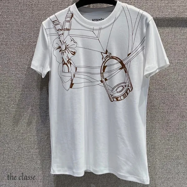 上品デザイン◇】エルメス Grand Manege プリントマキシTシャツ