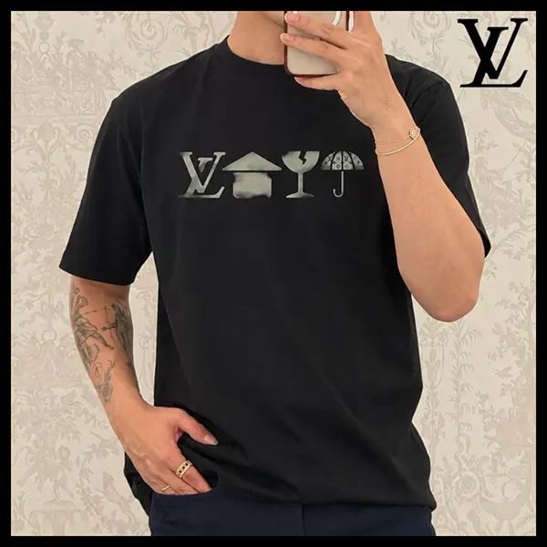 ルイヴィトン シグネチャー プリントTシャツ 1AKORZ-スーパーコピーhacopy
