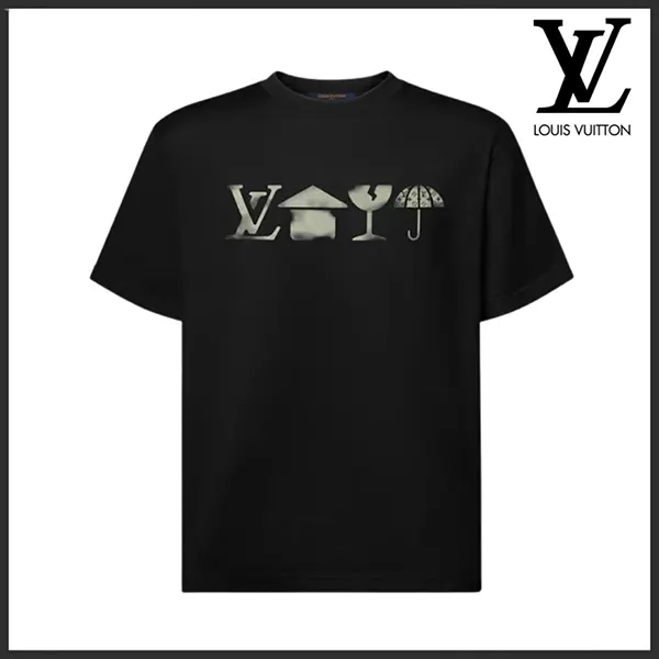 ルイヴィトン シグネチャー プリントTシャツ 1AKORZ-スーパーコピーhacopy