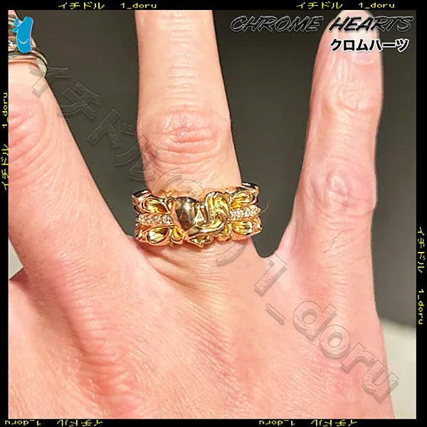 確認用 Chrome Hearts 18kリング刻印 5号 クロムハーツ 22K コピー 