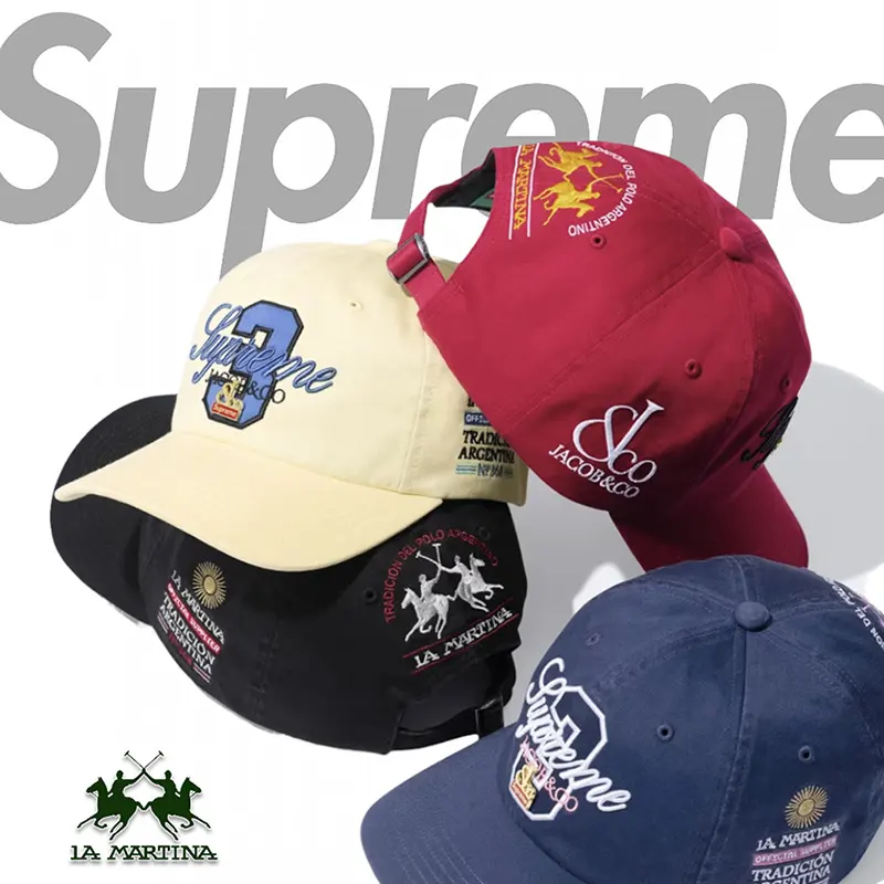 SUPREME x La Martina x Jacob & Co ☆ 6-Panel Cap 全4カラー