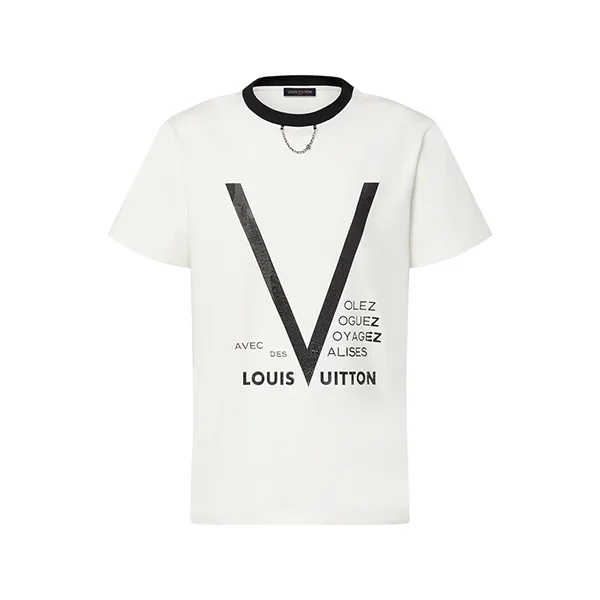 Vが目を惹く♪】ルイヴィトン☆シグネチャープリントTシャツ 1AKXL