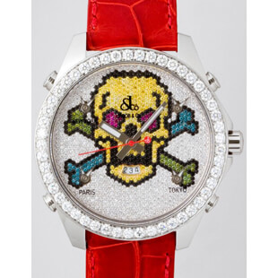 ジェイコブJACOB&Coコピー ファイブタイムゾーン JC-SKULL1 1重ベゼル 