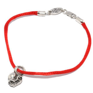 クロムハーツスーパーコピー KZ Bracelet RED Cord w/Heart KZブレス