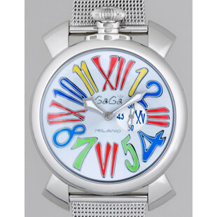 ガガミラノGAGAMILANOコピー スリム 46mm クォーツ 5080.1 SSブレス 